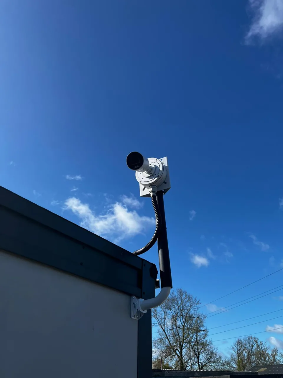 External CCTV camera and mounting detail